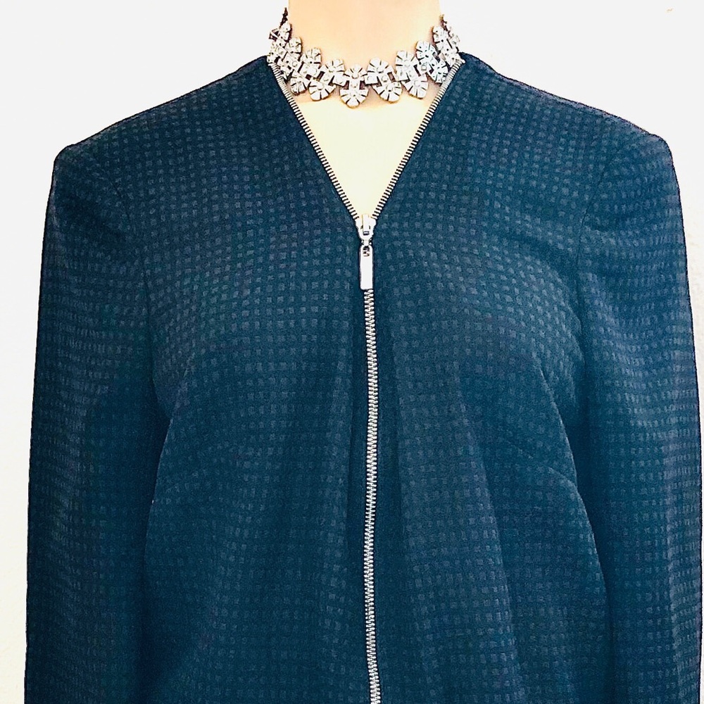 NWT French Connection Black Bomber Jacket Blazer